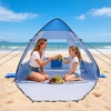 image:imageVEVOR Beach Tent Sun Shelter for 2 Person UPF 50 Protection Portable Sun Shade Canopy with Carrying Bag amp Sand Pockets Lightweight and Easy Setup Beach Umbrella for Camping Fishing Outdoor Picnic