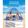 image:imageVEVOR Beach Tent Sun Shelter for 2 Person UPF 50 Protection Portable Sun Shade Canopy with Carrying Bag amp Sand Pockets Lightweight and Easy Setup Beach Umbrella for Camping Fishing Outdoor Picnic