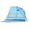 image:imageVEVOR Beach Tent Sun Shelter for 4 Person Pop Up Beach Tent UPF 50 Protection Portable Sun Shade Canopy with Carrying Bag and Sand Pockets Easy Setup Umbrella for Camping Fishing Outdoor Picnic