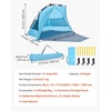 image:imageVEVOR Beach Tent Sun Shelter for 4 Person Pop Up Beach Tent UPF 50 Protection Portable Sun Shade Canopy with Carrying Bag and Sand Pockets Easy Setup Umbrella for Camping Fishing Outdoor Picnic