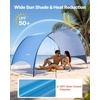 image:imageVEVOR Beach Tent Sun Shelter for 4 Person UPF 50 Protection Portable Sun Shade Canopy with Carrying Bag amp Ground Stakes Lightweight and Easy Setup Beach Umbrella for Camping Fishing Outdoor Picnic