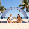 image:imageVEVOR Beach Tent Sun Shelter for 4 Person UPF 50 Protection Portable Sun Shade Canopy with Carrying Bag amp Ground Stakes Lightweight and Easy Setup Beach Umbrella for Camping Fishing Outdoor Picnic