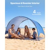 image:imageVEVOR Beach Tent Sun Shelter for 4 Person UPF 50 Protection Portable Sun Shade Canopy with Carrying Bag amp Ground Stakes Lightweight and Easy Setup Beach Umbrella for Camping Fishing Outdoor Picnic