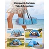 image:imageVEVOR Beach Tent Sun Shelter for 4 Person UPF 50 Protection Portable Sun Shade Canopy with Carrying Bag amp Sand Pockets Lightweight and Easy Setup Beach Umbrella for Camping Fishing Outdoor Picnic4 Person