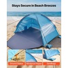 image:imageVEVOR Beach Tent Sun Shelter for 4 Person UPF 50 Protection Portable Sun Shade Canopy with Carrying Bag amp Sand Pockets Lightweight and Easy Setup Beach Umbrella for Camping Fishing Outdoor Picnic4 Person