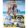 image:imageVEVOR Beach Tent Sun Shelter for 4 Person UPF 50 Protection Portable Sun Shade Canopy with Carrying Bag amp Sand Pockets Lightweight and Easy Setup Beach Umbrella for Camping Fishing Outdoor Picnic3 Person