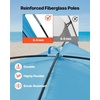 image:imageVEVOR Beach Tent Sun Shelter for 4 Person UPF 50 Protection Portable Sun Shade Canopy with Carrying Bag amp Sand Pockets Lightweight and Easy Setup Beach Umbrella for Camping Fishing Outdoor Picnic4 Person