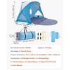 image:imageVEVOR Beach Tent Sun Shelter for 4 Person UPF 50 Protection Portable Sun Shade Canopy with Carrying Bag amp Sand Pockets Lightweight and Easy Setup Beach Umbrella for Camping Fishing Outdoor Picnic6 Person