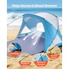 image:imageVEVOR Beach Tent Sun Shelter for 4 Person UPF 50 Protection Portable Sun Shade Canopy with Carrying Bag amp Sand Pockets Lightweight and Easy Setup Beach Umbrella for Camping Fishing Outdoor Picnic6 Person