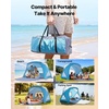image:imageVEVOR Beach Tent Sun Shelter for 4 Person UPF 50 Protection Portable Sun Shade Canopy with Carrying Bag amp Sand Pockets Lightweight and Easy Setup Beach Umbrella for Camping Fishing Outdoor Picnic6 Person