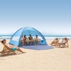 image:imageVEVOR Beach Tent Sun Shelter for 4 Person UPF 50 Protection Portable Sun Shade Canopy with Carrying Bag amp Sand Pockets Lightweight and Easy Setup Beach Umbrella for Camping Fishing Outdoor Picnic8 Person
