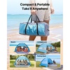 image:imageVEVOR Beach Tent Sun Shelter for 6 Person UPF 50 Protection Portable Sun Shade Canopy with Carrying Bag amp Sand Pockets Lightweight and Easy Setup Beach Umbrella for Camping Fishing Outdoor Picnic