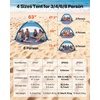 image:imageVEVOR Beach Tent Sun Shelter for 6 Person UPF 50 Protection Portable Sun Shade Canopy with Carrying Bag amp Sand Pockets Lightweight and Easy Setup Beach Umbrella for Camping Fishing Outdoor Picnic