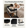 image:imageVEVOR Bedside Lounge Pet Bed Foldable Bunk Dog Bed with 600D Oxford Cloth and Dutch Velvet Portable Raised Cot with Wheels Side Storage Bags and Carry Bag for Cats amp Dogs L BeigeXL