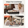 image:imageVEVOR Bedside Lounge Pet Bed Foldable Bunk Dog Bed with 600D Oxford Cloth and Dutch Velvet Portable Raised Cot with Wheels Side Storage Bags and Carry Bag for Cats amp Dogs L BeigeXL