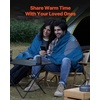 image:imageVEVOR Camping Blanket Large Warm Stadium Blanket Waterproof amp Windproof 330GSM Polyester Fleece Flame Retardant Great for Outdoors Picnics Hiking Sports Events Travel 82 x 55 BicolorPrinted