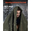 image:imageVEVOR Camping Blanket Large Warm Stadium Blanket Waterproof amp Windproof 330GSM Polyester Fleece Flame Retardant Great for Outdoors Picnics Hiking Sports Events Travel 82 x 55 BicolorArmy Green