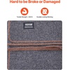 image:imageVEVOR Camping Blanket Large Warm Stadium Blanket Waterproof amp Windproof 330GSM Polyester Fleece Flame Retardant Great for Outdoors Picnics Hiking Sports Events Travel 82 x 55 BicolorGrey