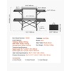 image:imageVEVOR Camping Kitchen Table SlimFold Cook Station Portable Folding Table with 4 Side Tables Heat Resistant Tabletop and Carrying Bag Ideal for Outdoor Picnics BBQs Camping RV Traveling