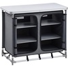 image:imageVEVOR Camping Storage Cabinet Outdoor Portable Aluminum Lightweight Table Quick Setup Compact Kitchen Cook Station with 6 Shelves and Carry Bag for Picnic BBQ Party Camping RV Traveling
