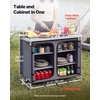 image:imageVEVOR Camping Storage Cabinet Outdoor Portable Aluminum Lightweight Table Quick Setup Compact Kitchen Cook Station with 6 Shelves and Carry Bag for Picnic BBQ Party Camping RV Traveling