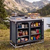 image:imageVEVOR Camping Storage Cabinet Outdoor Portable Aluminum Lightweight Table Quick Setup Compact Kitchen Cook Station with 6 Shelves and Carry Bag for Picnic BBQ Party Camping RV Traveling