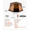 image:imageVEVOR Camping Tent 46 Person Pop Up Instant Cabin Tent Mesh Side amp Top Windows 60 Second Easy Setup Portable Waterproof Cabin Hub with Carry Bag for Family Outdoor Camping Hiking6 Person with Rainfly