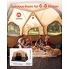 image:imageVEVOR Camping Tent 468 Person Automatic Inflatable Cabin Tent TPU Air Tube amp Large Mesh Windows Portable Easy Setup Waterproof Tent with Carry Bag for Family Outdoor Camping HikingBeige