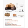 image:imageVEVOR Camping Tent 468 Person Automatic Inflatable Cabin Tent TPU Air Tube amp Large Mesh Windows Portable Easy Setup Waterproof Tent with Carry Bag for Family Outdoor Camping HikingBeige