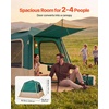 image:imageVEVOR Camping Tent 468 Person Automatic Inflatable Cabin Tent TPU Air Tube amp Large Mesh Windows Portable Easy Setup Waterproof Tent with Carry Bag for Family Outdoor Camping HikingGreen