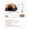 image:imageVEVOR Camping Tent 468 Person Automatic Inflatable Cabin Tent TPU Air Tube amp Large Mesh Windows Portable Easy Setup Waterproof Tent with Carry Bag for Family Outdoor Camping HikingBeige