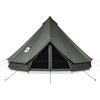 image:imageVEVOR Canvas Bell Tent 4 Seasons Yurt Tent for Camping with Stove Jack Waterproof Breathable with Zipped Detachable Floor Family Camping Glamping Outdoor Hunting PartyDark Green