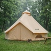 image:imageVEVOR Canvas Bell Tent 4 Seasons Yurt Tent for Camping with Stove Jack Waterproof Breathable with Zipped Detachable Floor Family Camping Glamping Outdoor Hunting PartyLight Beige