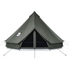 image:imageVEVOR Canvas Bell Tent 4 Seasons Yurt Tent for Camping with Stove Jack Waterproof Breathable with Zipped Detachable Floor Family Camping Glamping Outdoor Hunting PartyDark Green