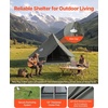 image:imageVEVOR Canvas Bell Tent 4 Seasons Yurt Tent for Camping with Stove Jack Waterproof Breathable with Zipped Detachable Floor Family Camping Glamping Outdoor Hunting PartyDark Green