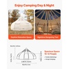 image:imageVEVOR Canvas Bell Tent 4 Seasons Yurt Tent for Camping with Stove Jack Waterproof Breathable with Zipped Detachable Floor Family Camping Glamping Outdoor Hunting PartyBeige
