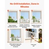 image:imageVEVOR Cat Door for Window Adjustable to Fit Window Width 3540 4 Secure Lock Modes Aluminum Frame and HighTransparency Glass Magnetic Closure Weatherproof QuickFit Pet Door for Cats WhiteWhite