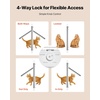 image:imageVEVOR Cat Door for Window Adjustable to Fit Window Width 3540 4 Secure Lock Modes Aluminum Frame and HighTransparency Glass Magnetic Closure Weatherproof QuickFit Pet Door for Cats WhiteWhite