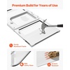 image:imageVEVOR Cat Door for Window Adjustable to Fit Window Width 3540 4 Secure Lock Modes Aluminum Frame and HighTransparency Glass Magnetic Closure Weatherproof QuickFit Pet Door for Cats WhiteWhite