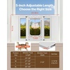 image:imageVEVOR Cat Door for Window Adjustable to Fit Window Width 3540 4 Secure Lock Modes Aluminum Frame and HighTransparency Glass Magnetic Closure Weatherproof QuickFit Pet Door for Cats WhiteWhite