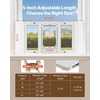 image:imageVEVOR Cat Door for Window Adjustable to Fit Window Width 3540 4 Secure Lock Modes Aluminum Frame and HighTransparency Glass Magnetic Closure Weatherproof QuickFit Pet Door for Cats WhiteWhite