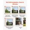 image:imageVEVOR Cat Door for Window Adjustable to Fit Window Width 3540 4 Secure Lock Modes Aluminum Frame and HighTransparency Glass Magnetic Closure Weatherproof QuickFit Pet Door for Cats WhiteBlack