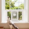 image:imageVEVOR Cat Door for Window Adjustable to Fit Window Width 3540 4 Secure Lock Modes Aluminum Frame and HighTransparency Glass Magnetic Closure Weatherproof QuickFit Pet Door for Cats WhiteWhite