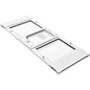 image:imageVEVOR Cat Door for Window Adjustable to Fit Window Width 3540 4 Secure Lock Modes Aluminum Frame and HighTransparency Glass Magnetic Closure Weatherproof QuickFit Pet Door for Cats WhiteWhite