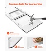 image:imageVEVOR Cat Door for Window Adjustable to Fit Window Width 3540 4 Secure Lock Modes Aluminum Frame and HighTransparency Glass Magnetic Closure Weatherproof QuickFit Pet Door for Cats WhiteWhite