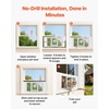 image:imageVEVOR Cat Door for Window Adjustable to Fit Window Width 3540 4 Secure Lock Modes Aluminum Frame and HighTransparency Glass Magnetic Closure Weatherproof QuickFit Pet Door for Cats WhiteWhite