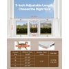 image:imageVEVOR Cat Door for Window Adjustable to Fit Window Width 3540 4 Secure Lock Modes Aluminum Frame and HighTransparency Glass Magnetic Closure Weatherproof QuickFit Pet Door for Cats WhiteWhite