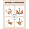 image:imageVEVOR Cat Door for Window Adjustable to Fit Window Width 3540 4 Secure Lock Modes Aluminum Frame and HighTransparency Glass Magnetic Closure Weatherproof QuickFit Pet Door for Cats WhiteWhite