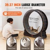 image:imageVEVOR Cat Exercise Wheel Large Cat Treadmill Wheel for Indoor Cats 358 inch Cat Running Wheel with Detachable Carpet and Cat Teaser for RunningWalkingTraining Suitable for Most CatsBlack433in