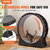 image:imageVEVOR Cat Exercise Wheel Large Cat Treadmill Wheel for Indoor Cats 358 inch Cat Running Wheel with Detachable Carpet and Cat Teaser for RunningWalkingTraining Suitable for Most CatsBlack433in